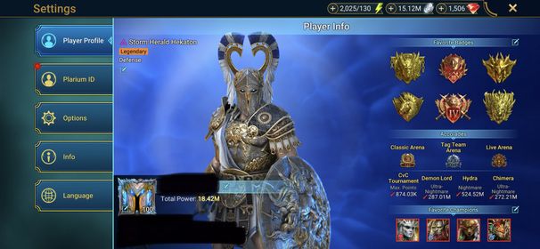 [9 Mythical Champions][18.42M] + 192 LEGENDARY (Marius(6*),Leonardo+Donnie+Raph+Mich,Hekaton,Yumeko,Shu-Zhen,Warlord,SG,Krisk,Kymar(6*),Xena(6*),Predator,Masahiro,Folan,Talenna,Harima,Gnut,Victor,Hilvi…) + 1k UNM + 1k NM HYDRA + 25 SD/25 SHOGUN AUTO