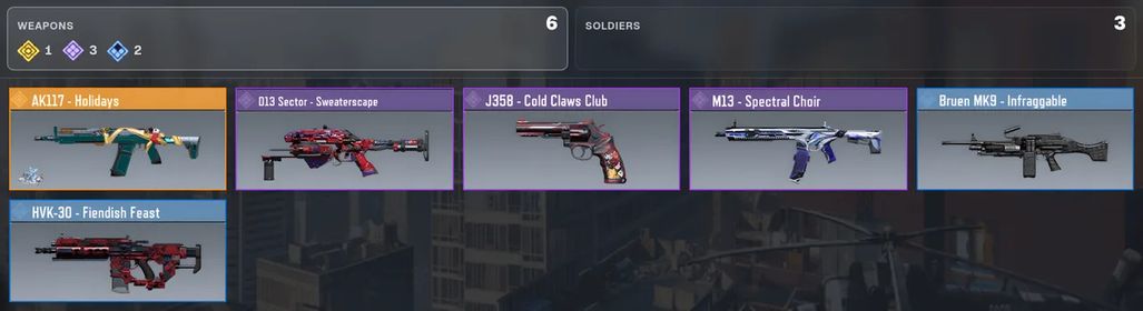 🌟 AK117-Holidays ✨ D13 Sector - Sweaterscape | ⚡ 1 Legendary · 3 Epic · 2 Rare