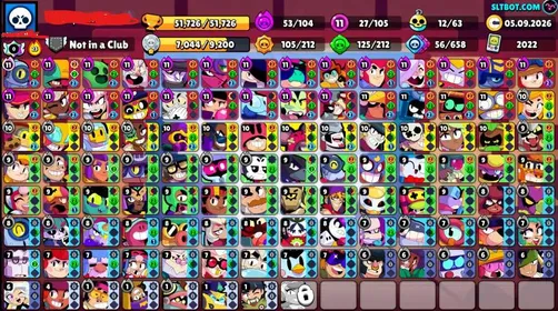 106 brawlers⭐️51k trophies 🏆 241 skins