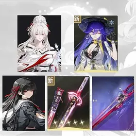 Asia|lv 15-20| Hiyuki + Lucilla + Chisa + Hiyuki Weapon + Chisa Weapon| Random 4 stars |Fast delivery