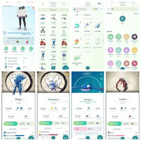 💯 Level 21🔥 Legendary 17 🌟 Shiny Kyurem ✨origin Dialga ROT 🚀 Special bg 2x Kyurem ⚡ Special bg Pikachu ✨ Special bg Yveltal 🐉 Special bg Thundurus 💥 kyogre🚀 Zacian ✍️ Name Changed Full Access