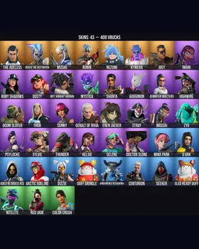 43 Skins Stray ⭐️ Helsie ⭐️ Psylocke ⭐️ Ruby Shadows ⭐️ The Ageless ⭐️ Jennifer Walters ⭐️ Doctor Slone ⭐️ Sunny ⭐️ Guggimon ⭐️ Eren Jaeger ⭐️ Thor ⭐️ Mina Park ⭐️ Kymera ⭐️ Highwire ⭐️ Zyg ⭐️ Red Jade ⭐️ Renzo the Destroyer ⭐️ Mizuki ⭐️ m246887563