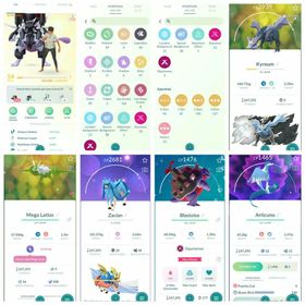 💯Level 54 🔥97x Shiny 🐉 Shiny Galarian Articuno 🚀 Shiny Gigantamax Blastoise 🧨 Shiny Zacian ✍🏻 Name Changeable