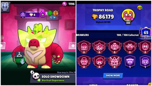 🏆 86K • ⭐ 65 Prestige • 💪 51 Max LVL Brawlers • 🌌 Saturnian Fame • 🔐 Full Access