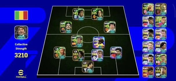 #9 Only Konami 💫 3210 CS 💫 Totti 105 💫 Caicedo 105 💫 Guardiola 105 💫 Bryan Robson 105 💫 Full Access 💫 Android & iOS