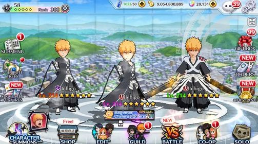 #58 Global Server | Battle Power 1,3M | 9999+ Brave Souls Summon Ticket | 28k+ Orbs | 23 5/5 | MT New Aizen & Ichigo | Fresh Story