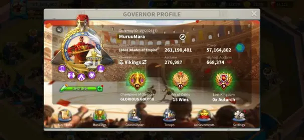 57M Power T5 - Bai Qi, Liu Che, & Qin Shi Huang Max Skills - 5Bn Resources, 288 Days Speedup - Legendary City Skin - Limited Profile Theme #530