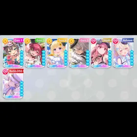 7 SSR || Starter : Mori Calliope (Summer), Tsunomaki Watame (Summer), Natsuiro Matsuri, Houshou Marine, Shishiro Botan, Fuwawa Abyssgard, Todoroki Hajime