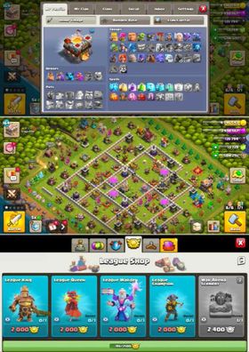 🔥TOP RAREST 13.7K HIGH GEMS TH 11 MAX🔥NOTHING LEFT FOR UPGRADE🔥6 EPIC MAXED🔥WAR ARENA SCENERY🔥DRAGON STATUE🔥HUGE MAGIC ITEM🔥INSTANT DELIVERY🔥
