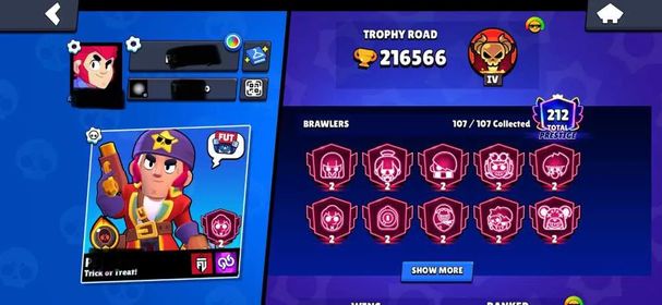INSANE 216K TROPHIES | 2024 ACCOUNT | 476 SKINS | 6x LEGENDARY 25 | 212 PRESTIGE | METEROIC FAME 1 | 64 BUFFIES | 1 BRAWLER KEY | 54 P11 | 90 HYPERCHARGED   PSG SHELLY | TOUCHDOWN BULL | LINEBACKER BULL | RED WIZARD BARLEY | HOG RIDER CARL | SNOWMAN TICK | CONSTRUCTOR JACKY |WARRIOR BO | DJ FRANK | LADYBUG BEA | NUTCRACKER GALE | ROCKABILITY MORTIS | STREETWEAR MAX | SAKURA SPIKE | PHOENIX CROW