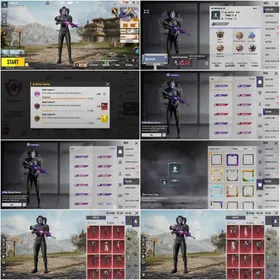 M416 Fool Lvl 4(KillMsg)Uzi,Bizon,M24,M762 Lvl 4(KillMsg)MF Title 68"Lvl 67"Joker Mask/Bag"WinterTime Uza"Dune Daica"2 Material"Loin/Wolf Pet"Middleeast Rank