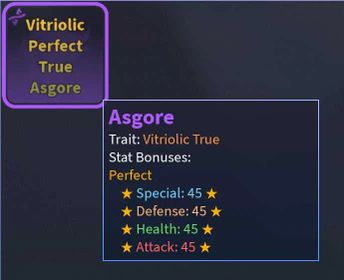 A Universal Time (AUT) | Perfect Vitriolic True Asgore | 45/45/45/45