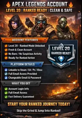 Level 20+⭐️Ranked Ready⭐️23+ Apex Packs