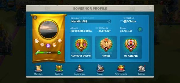 23M Power Archer - KD 4088, Ready to Migrate to 'Season 2' Offseason - 101 Golden Heads - 39K Gems - Thutmose 5352, 101 Golden Heads - Bonus Farm #559