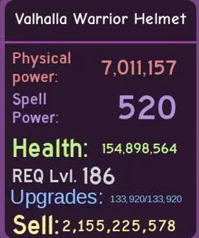 Valhalla Warrior Set T3 - Dungeon Quest Reborn