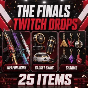 25 Items | Weapon skins + Gadget skins + Charms | The Finals Twitch Drops