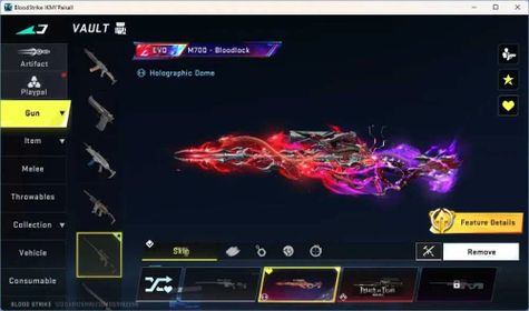 ASIA | 1 EVO Gun: M700-Bloodlock Lv7|3 Eternal Gun:AUG Lv.5,QBZ95 Lv.2,MP7 Lv.2|3 Ultra Melee|3 AOT Striker|Check SS BS3455B