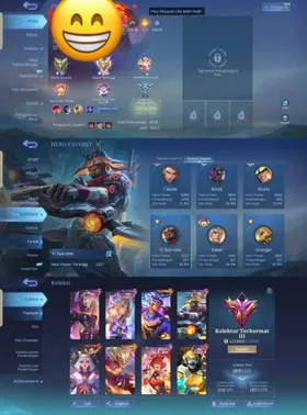 364 Skins. Highest 286 Stars. Good win rate. Marksman. Lunox Legend. Yss Collector. Brody Neobeast. Moskov All Star.