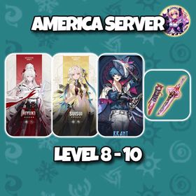 [America] Hiyuki + Signature Weapon + Suisui Brant | Level 8-10 | Login by Microsoft Email | Starter Account