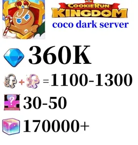 coco dark server|330K-360K Crystals + 6–8 Ancient / Legendary / Epic Cookies| 1150～1300 Cookie Cutters | random 30-50 Epic Cookies+170000 Rainbow Cube|Beast's Heritage Selection Chest is not used|Ancient Cookie Selection Chest|Beast's Heritage Selection Chest is not used|Ancient Cookie Selection Chest|Legendary Cookie Selection Chest | Plot progress 1-3] iOS/Android Cookie Run: Kingdom