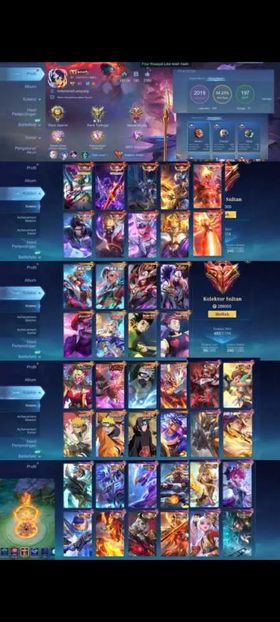 483 Skins. World Collector. 10 Legend. 16 Collector. 4 Naruto Collab. 2 HxH. 2 Metro Zero. 2 Soul Vessel. Selena Zenith. Chou KOF