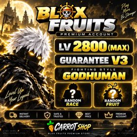 Blox Fruits Account | 6 Fighting Styles | Random Fruit | Random Race | Guaranteed Race V3