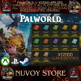 PALWORLD // X12000 APPLIED HANDBOOKS + Gift // ALL PLATFORM AND ALL SERVERS // WORK IN OFFICIAL AND DEDICATED SERVERS
