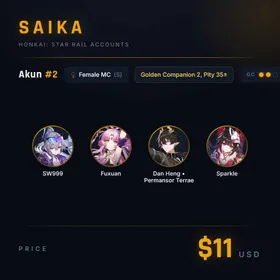Female MC + SW999 + Fuxuan + Dan Heng • Permansor Terrae + Sparkle + 2 Golden Companions