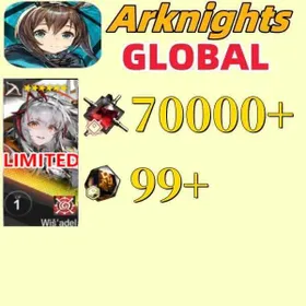 Global EN|Wiš'adel+70000+synthetic jade+99 origin stone or Single number 170 draws/Some chapters passed [Android/IOS] Arknights