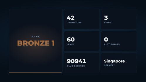 🥑 SG 🥑 3 SKINS 🥑 BRONZE 1 🥑 42 CHAMPIONS 🥑 60 LEVEL 🥑 INSTANT DELIVERY 🥑 FULL ACCESS 🥑 Hz52t 🥑
