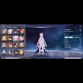 ASIA | Female | Starter TL 4 | Cyrene + Evernight + Tribbie + Sparkle + Archer + Gilgamesh + Dan Heng Permansor Terrae + Bronya | Golden Companion Spirit 3 | #R35