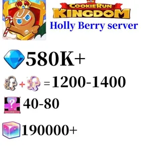 Holly Berry server|Around 580K Crystals | 1200-1400 Cookie Cutters | random 40-80 Epic Cookies|170000-200000 Rainbow Cube+20K chocolate + 850 Pet Gacha Pulls + 6–8 Ancient / Legendary / Epic Cookies|Beast's Heritage Selection Chest is not used|Ancient Cookie Selection Chest|Legendary Cookie Selection Chest | Plot progress 1-3] iOS/Android Cookie Run: Kingdom