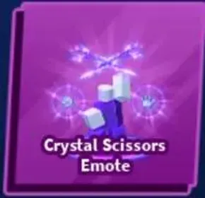 Crystal Scissors Emote - Blade Ball