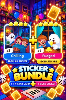 Monopoly GO Golden Blitz | 4Star Regular + 4Star Gold Sticker Bundle