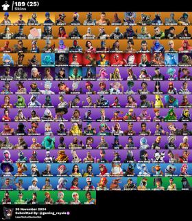 [All Platforms] 189 skins | OG STW | Blue Team Leader | Rogue Agent | Calamity | Catalyst | The Prisoner | Menace | Red Knight | Spire Assassin | Dire | 940 VB