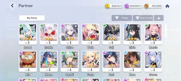 Global Lvl 1 | Isabel, Estelle, Yuria, Chise, Suji, Elisia | Guest Account/Unlinked
