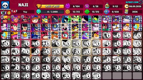 BS | NAJI | BRAWLERS 38/105 | 6 MAX HC | 4K TROPHY | PRESTIGE 1 | GEMS 21 | CN.FREE