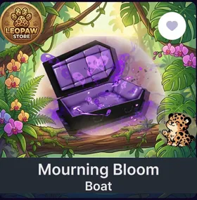 Fisch Boat | Mourning Bloom Boat | Free Rod Skin (Worth Up to $2) | Fast Delivery