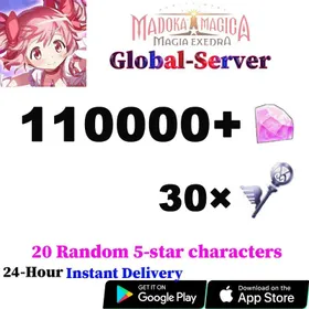 A1【Global Server】🌏110000+Magica Stones+Magia Key×30+20 Random Five-Star Characters+Account Story Random/Android/iOS Interoperability