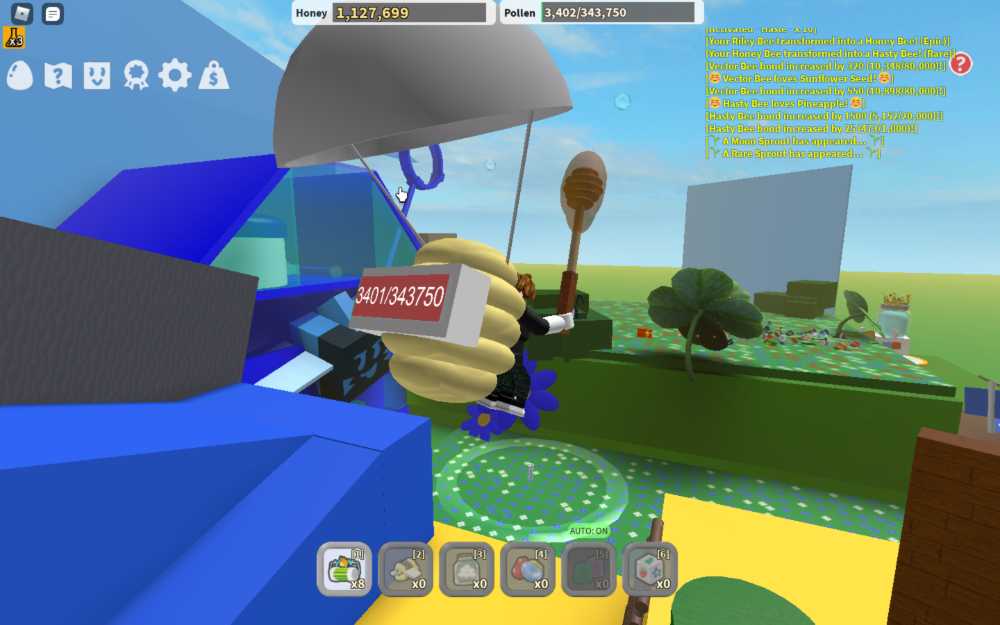 selling bee swarm simulator account with 0.1 chance mythic