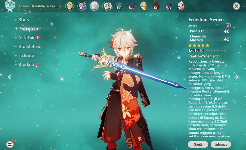 Compte Genshin Impact Avec Cyno + Arme Signature, Nahida, Kazuha - Multiplateforme (PC, PS4, Xbox)