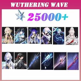 Asia | 25000 Astrite + Suisui + Yangyang + Lucilla + Lucy + Rebecca + Hiyuki + Mornye + Chisa + Suisui Weapon + Lucy Weapon + Hiyuki Weapon + Chisa Weapon | Random 4 stars | Fast Delivery