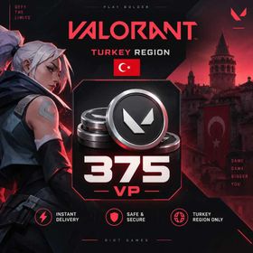 🔥 VALORANT TR | 375 VP | 🇹🇷 TURKEY REGION | ⚡ FAST DELIVERY | 🔒 SAFE & SECURE