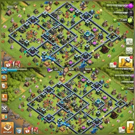 [6 Digit Rank]➤➤[7300 Gems]➤➤Th13 Max Account➤➤Heroes:75-75-40-50-259➤➤2 Heroes Skin➤➤NC Available➤➤6th Builders
