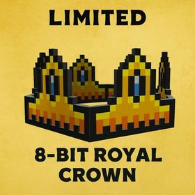 8-Bit Royal Crown CLEAN - Roblox Limited Item - Fast and Safe Trading