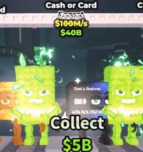 X4 Cash or Card Steal a Brainrot