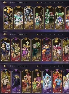 JGS71 – Limited Character Account | C5S1 Jotaro, C5S1 Iggy, C5S4 Caesar & More