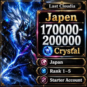 Japan | Rank 1 | 170000-200000 Crystal, More Resource | Fast Delivery