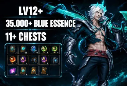 TR LV12+ | Total 11+ Chests - 35000+ Blue Essence - ANDROID/IOS