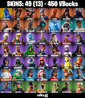 [PC/PSN/XBOX] 49 skins | Andromeda | Hot Marat | Take the Elf | Hybrid(4) | Drift(5) | Lynx | Juice WRLD | Santa Dogg | Sun Strider | Polar Peely #355
